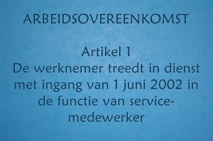 ARBEIDSOVEREENKOMST